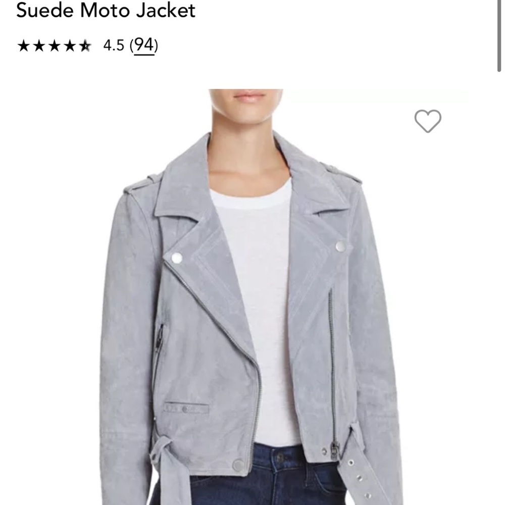 Size xs suede blue jacket in great condition worn 2 times